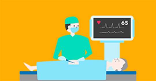 心臓の手術のイラスト